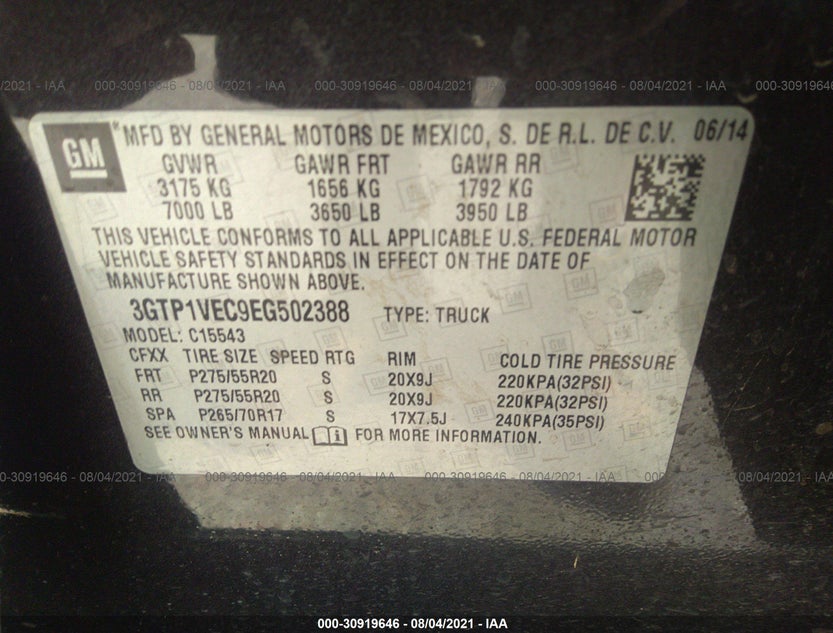 3GTP1VEC9EG502388