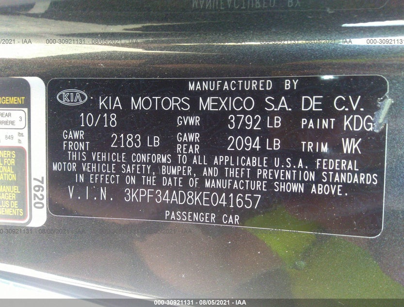 3KPF34AD8KE041657