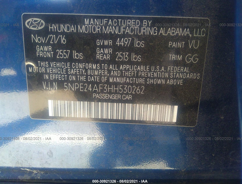 5NPE24AF3HH530262