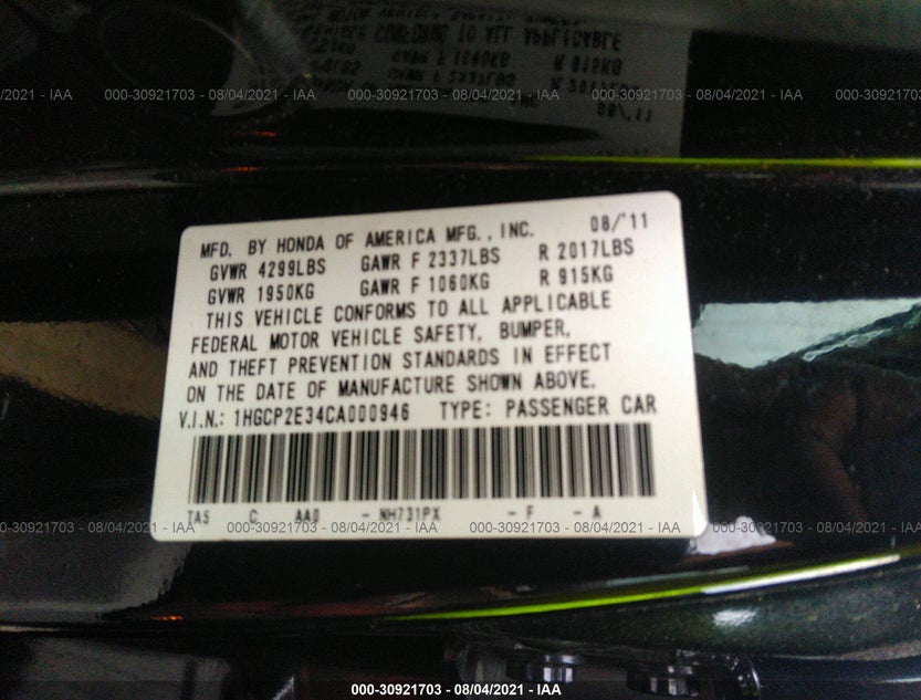 1HGCP2E34CA000946