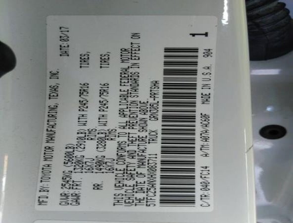 5TFCZ5ANXHX083711