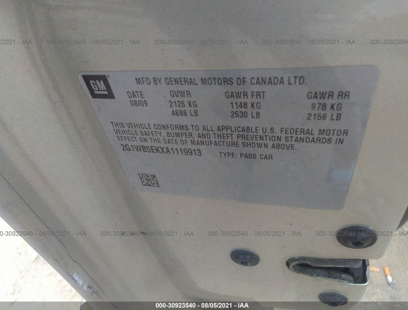 2G1WB5EKXA1119913