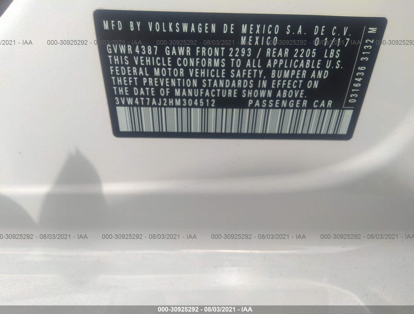 3VW4T7AJ2HM304512