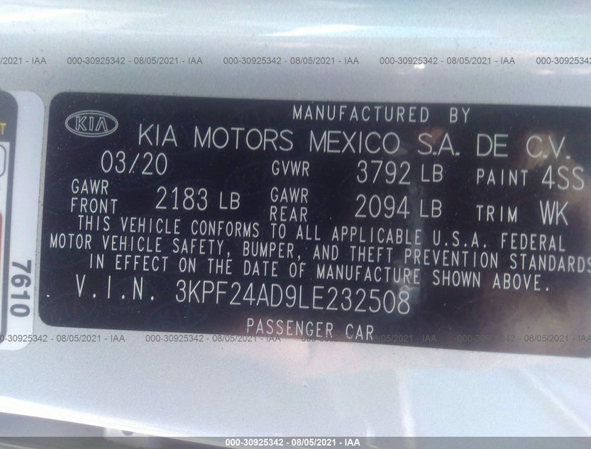 3KPF24AD9LE232508
