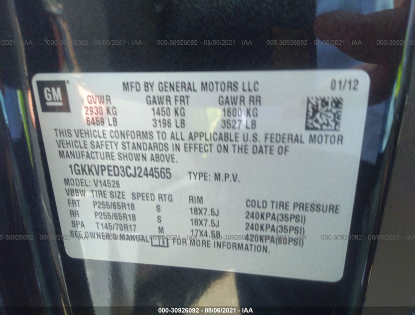 1GKKVPED3CJ244565
