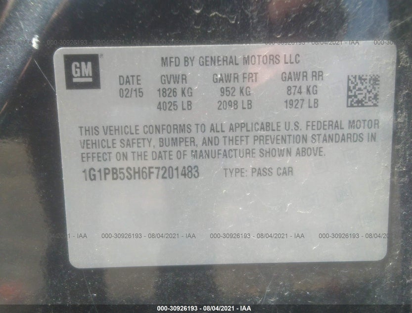 1G1PB5SH6F7201483
