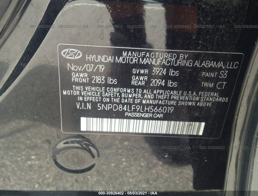 5NPD84LF9LH566019
