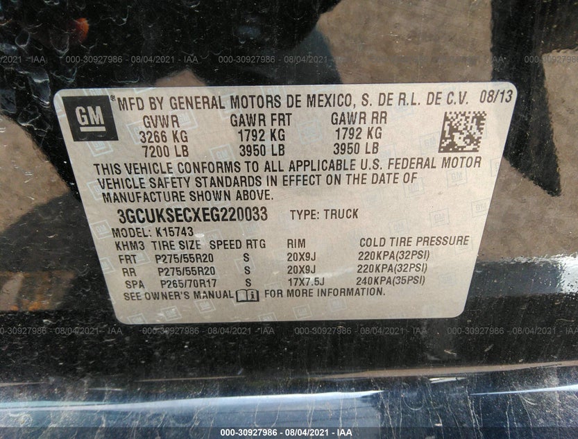 3GCUKSECXEG220033
