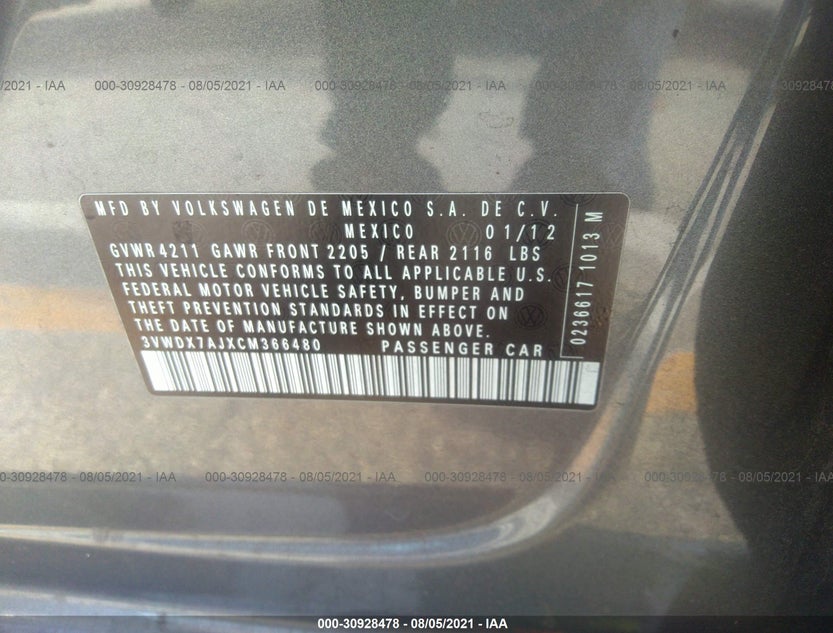 3VWDX7AJXCM366480