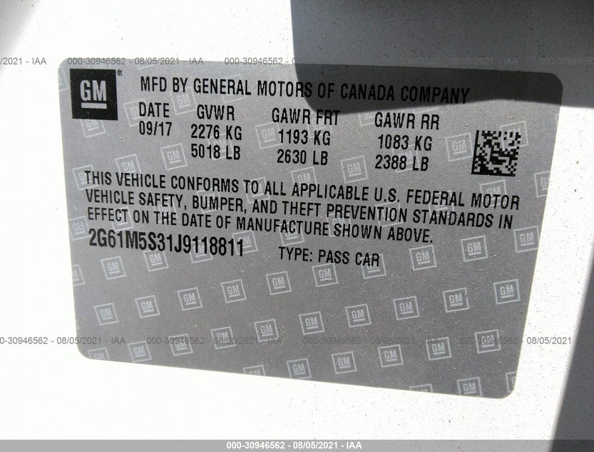 2G61M5S31J9118811
