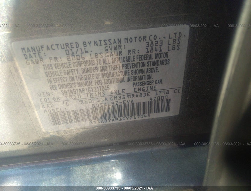 3N1AB7AP1GY217045