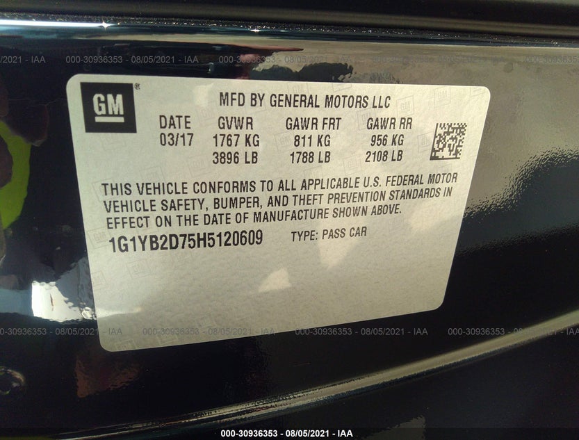 1G1YB2D75H5120609