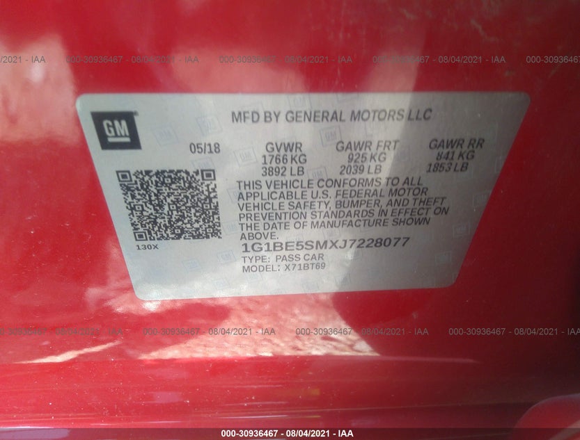1G1BE5SMXJ7228077