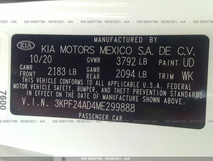 3KPF24AD4ME299888