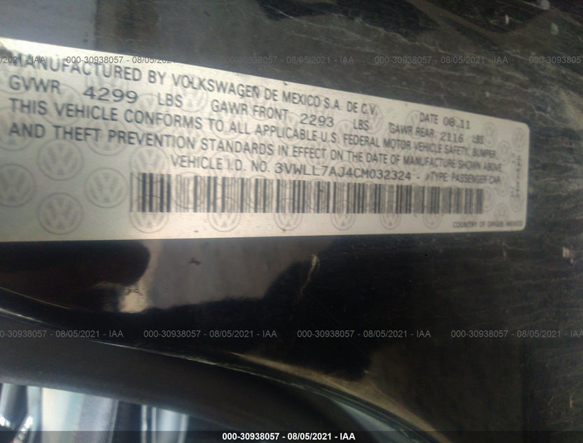 3VWLL7AJ4CM032324