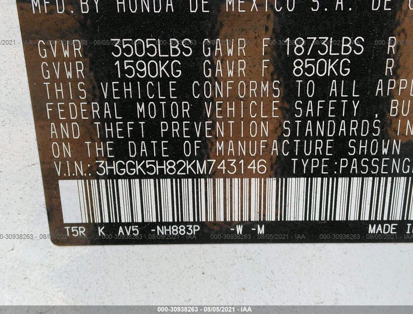 3HGGK5H82KM743146