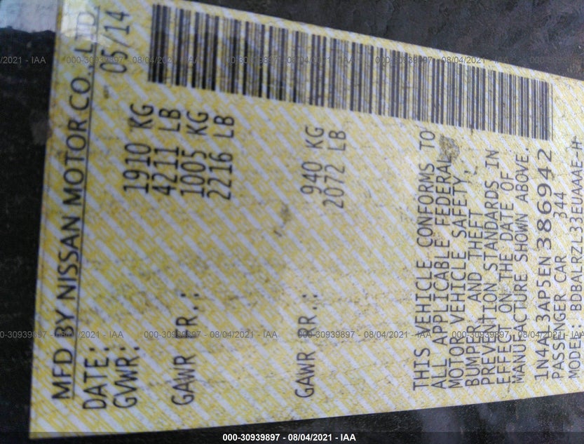 1N4AL3AP5EN386942