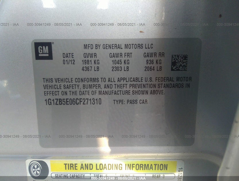 1G1ZB5E06CF271310