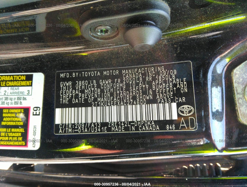 2T1KU4EEXAC274600