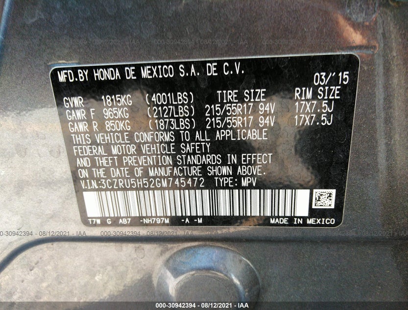 3CZRU5H52GM745472