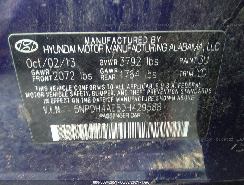 5NPDH4AE5DH429588