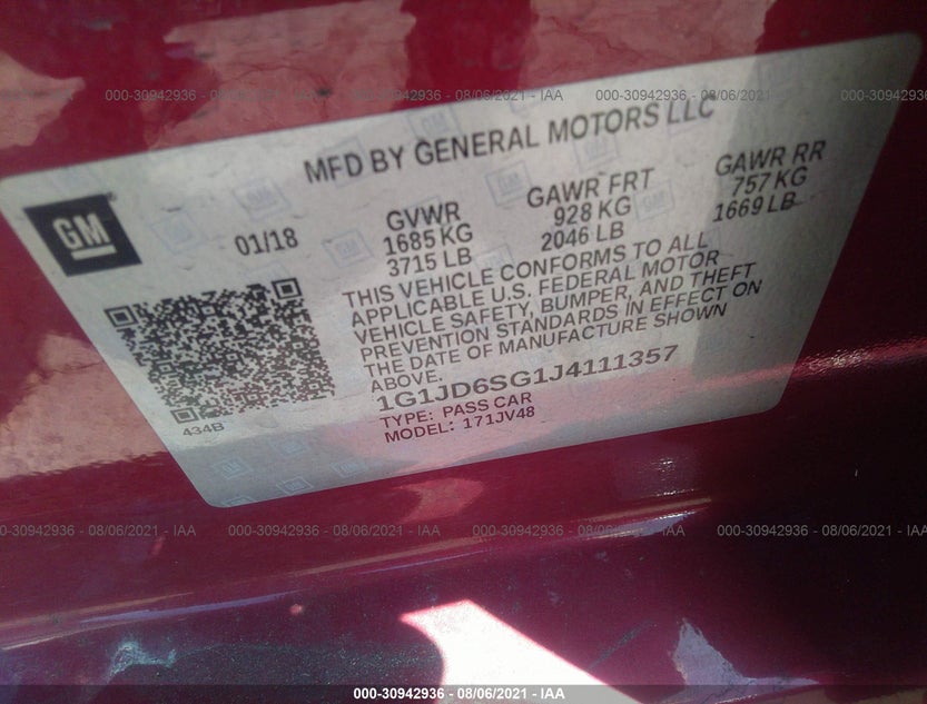 1G1JD6SG1J4111357