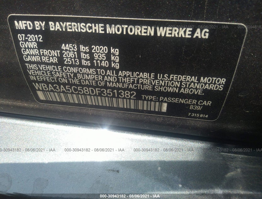 WBA3A5C58DF351382