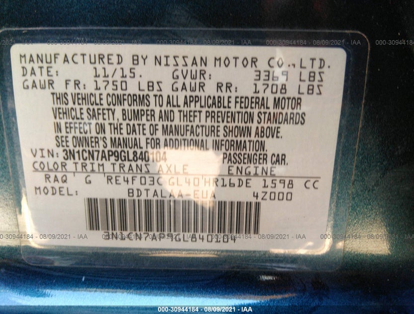 3N1CN7AP9GL840104
