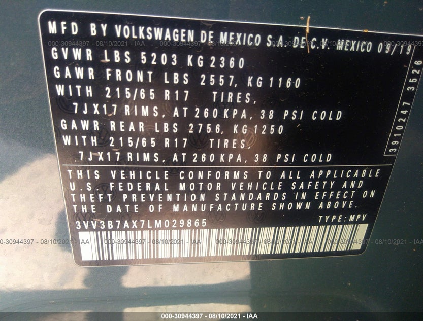 3VV3B7AX7LM029865