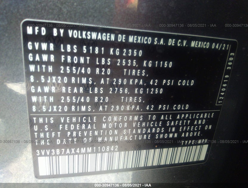 3VV3B7AX4MM110842