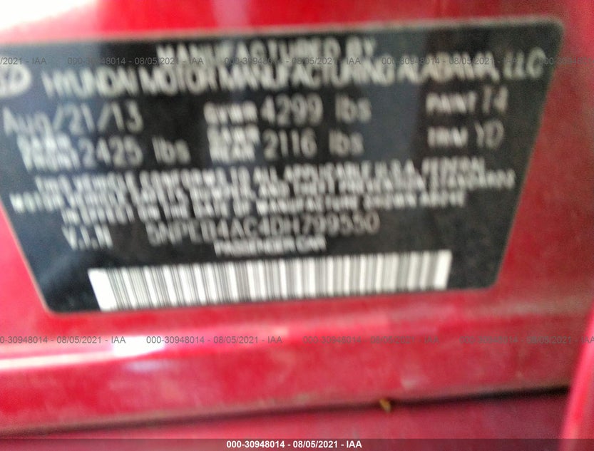 5NPEB4AC4DH799550