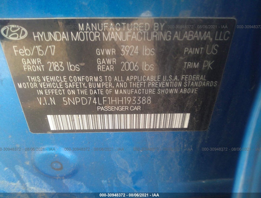 5NPD74LF1HH193388