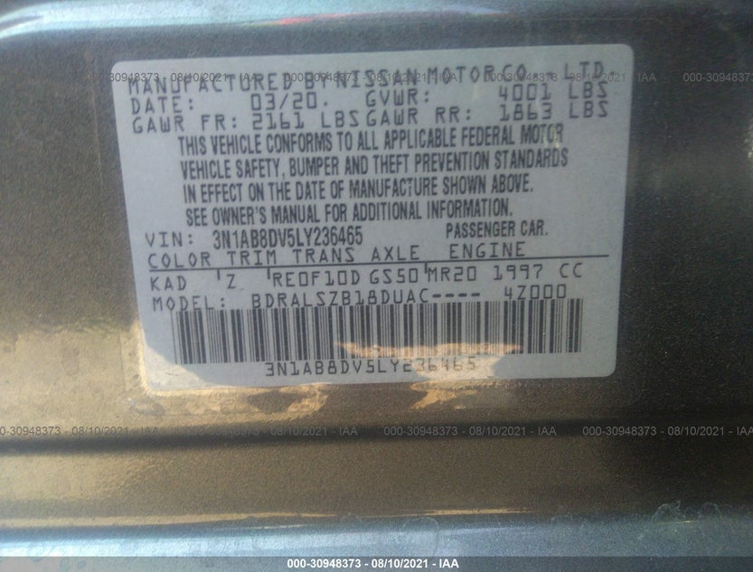 3N1AB8DV5LY236465