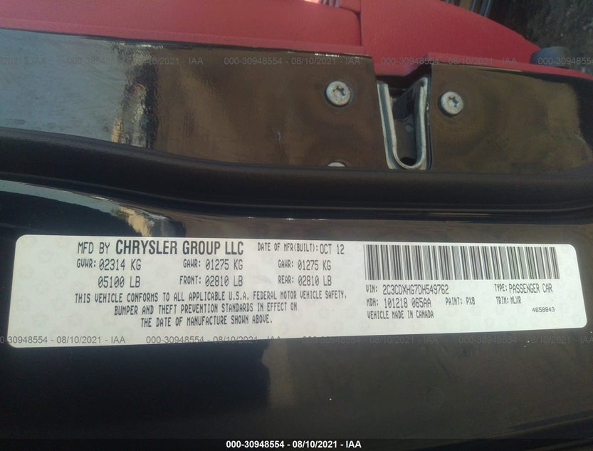 2C3CDXHG7DH549762