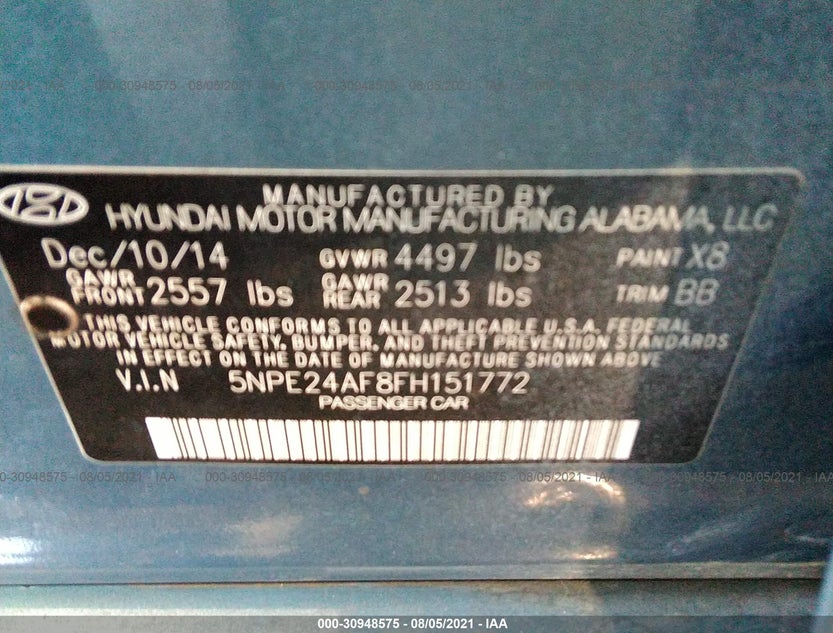 5NPE24AF8FH151772