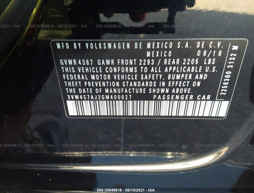 3VW4S7AJ2GM400027