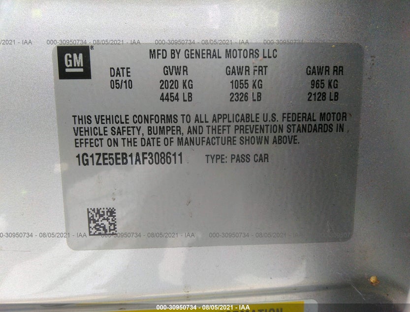 1G1ZE5EB1AF308611