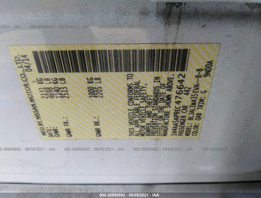 1N4AA5AP9EC476642
