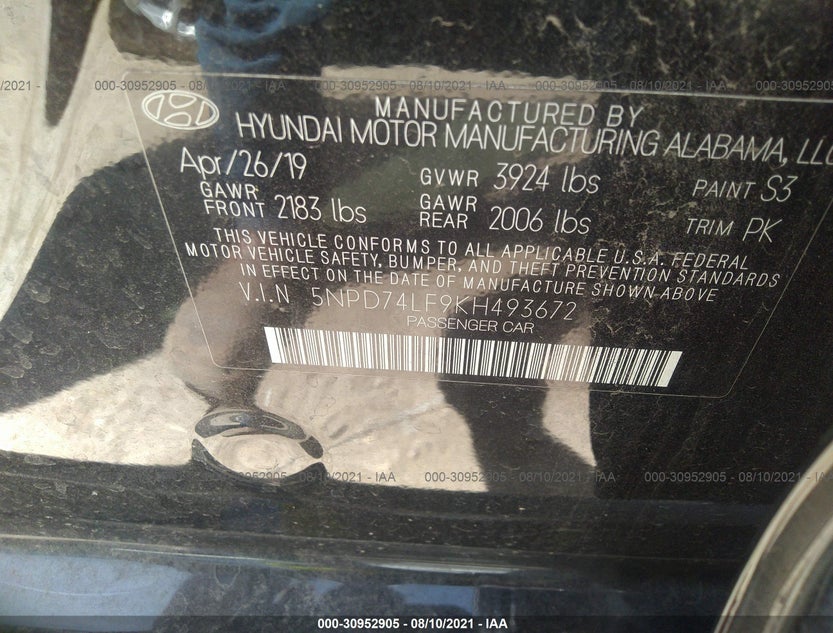 5NPD74LF9KH493672