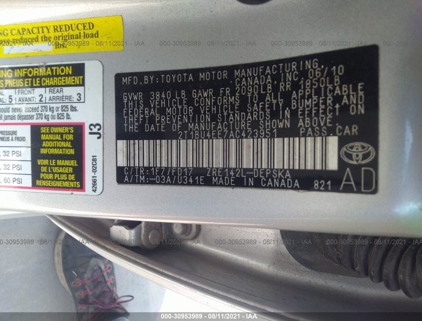 2T1BU4EE7AC423951