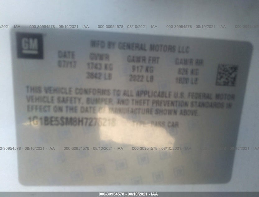 1G1BE5SM8H7276218