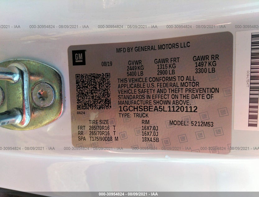 1GCHSBEA5L1120112