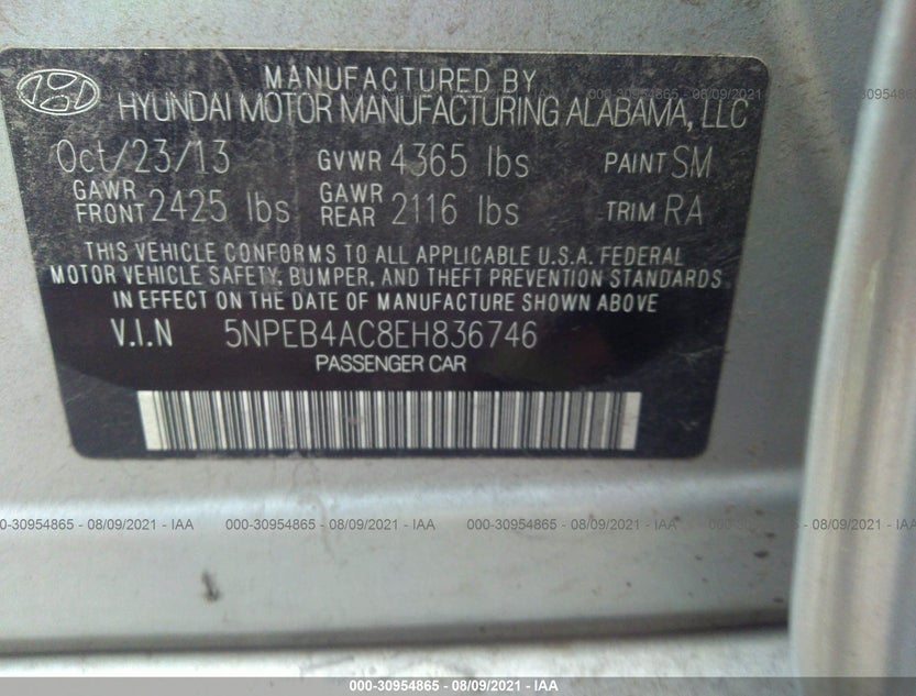 5NPEB4AC8EH836746