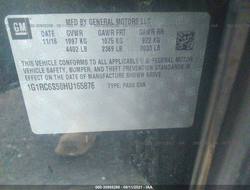 1G1RC6S50HU165876