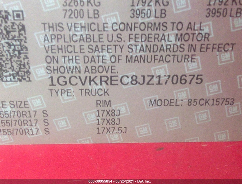 1GCVKREC8JZ170675