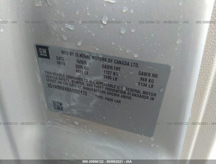 2G1WB5EK8A1266179