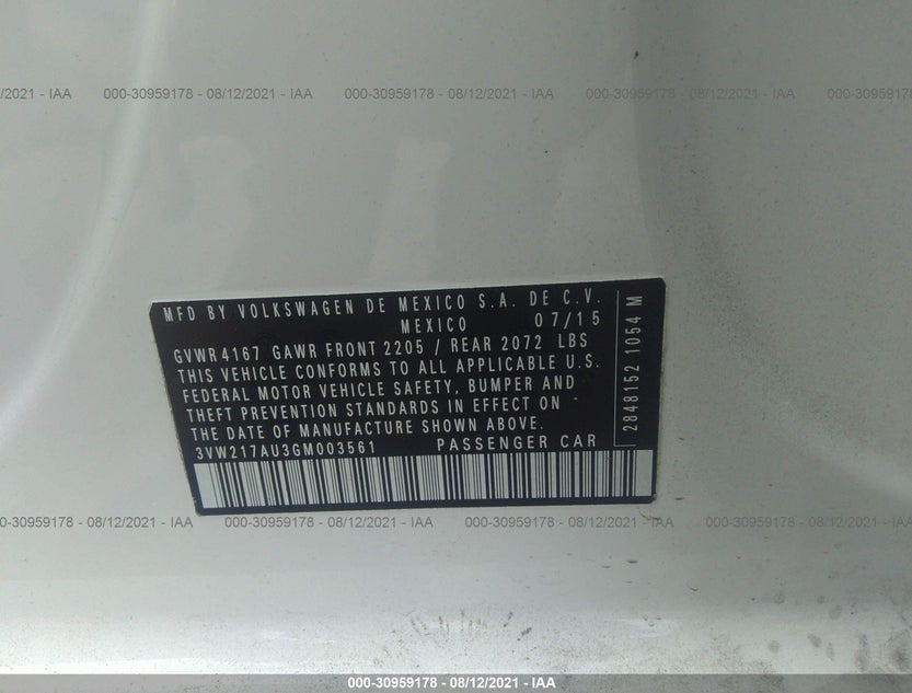 3VW217AU3GM003561