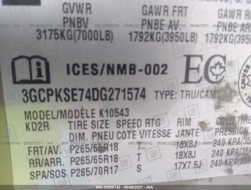 3GCPKSE74DG27157