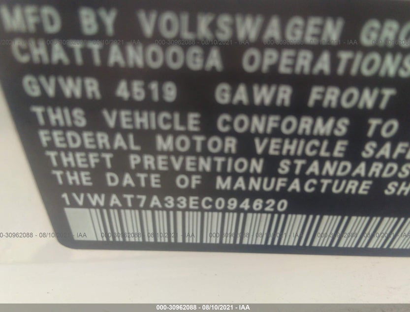 1VWAT7A33EC094620