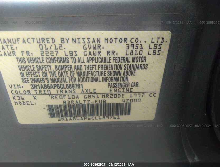 3N1AB6AP6CL689761